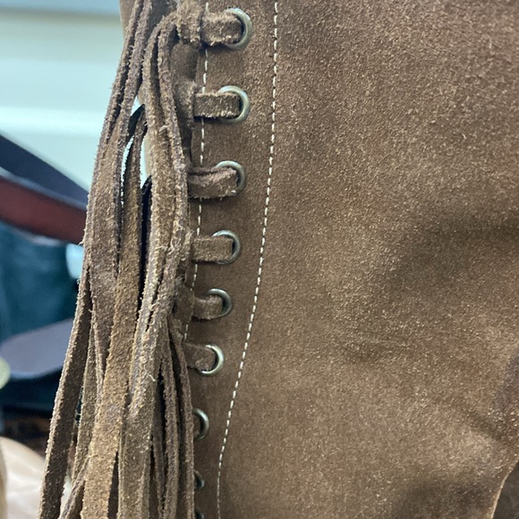 Durango vintage women’s size 7 medium suede leather fringe boots - Picture 11 of 11